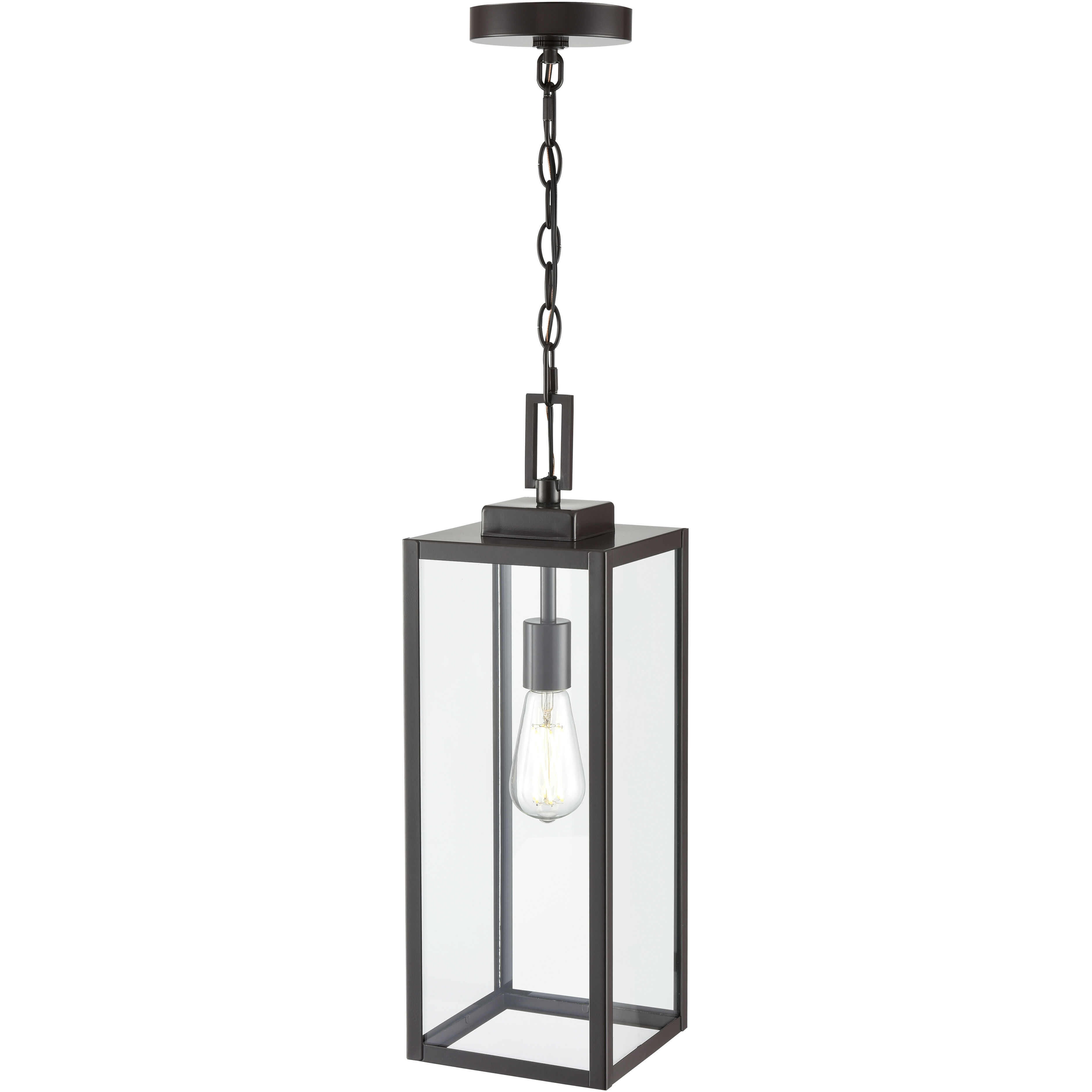 Atless 1 Light 7 inch Powder Coated Bronze Outdoor Hanging Pendant